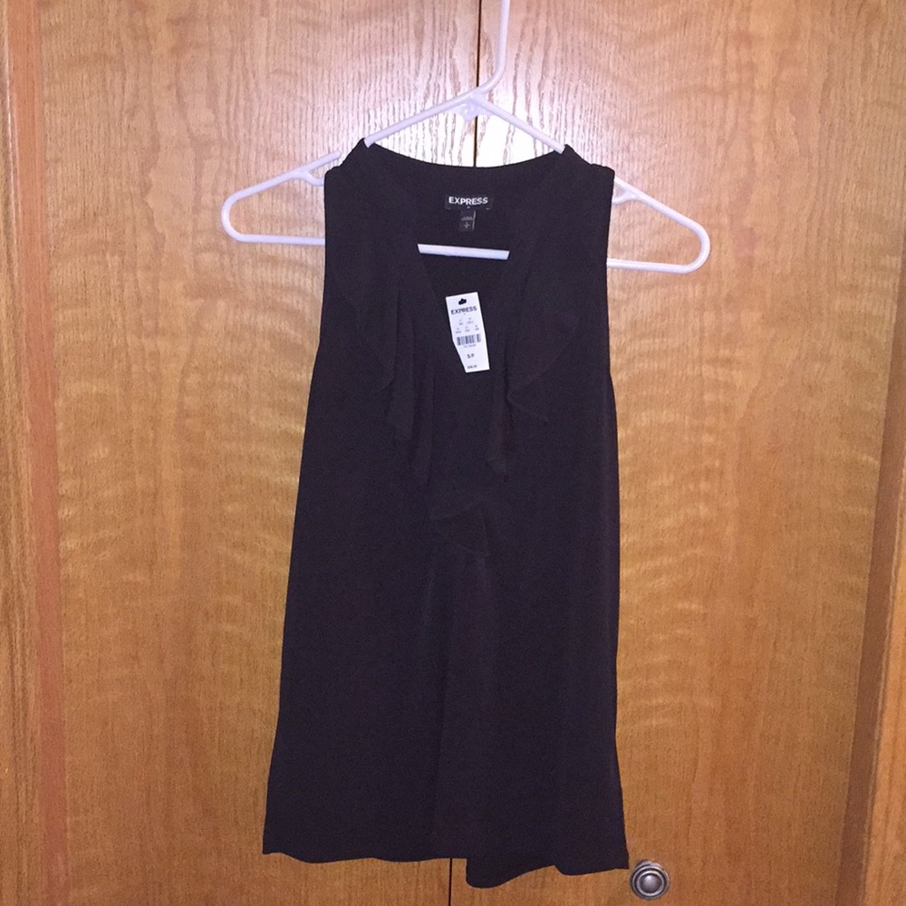 Black Express ruffled blouse