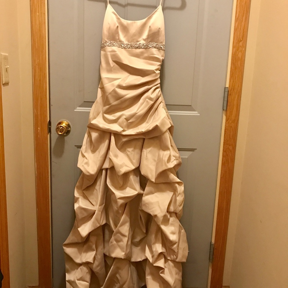 Vintage Beige bridesmaid dress with Jacket