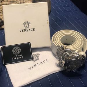 Versace belt & MCM belt