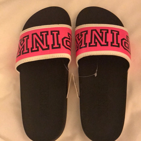 PINK Victoria's Secret Shoes - PINK slides NWT