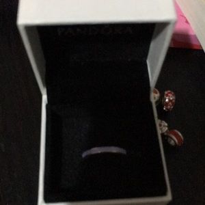 NWB Pandora Radiant Hearts lavender ring