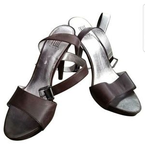 Pelle moda leather strappy heels