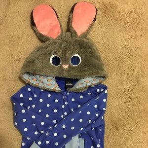 Brand New without tags Zootopia Judy Hobbs zip up