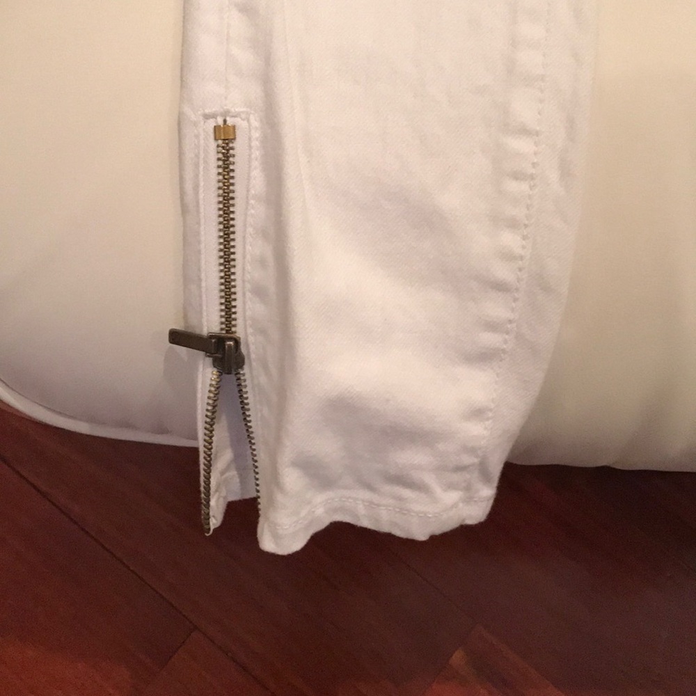 Tory Burch cropped slim white Jean size 27 - Picture 2 of 4