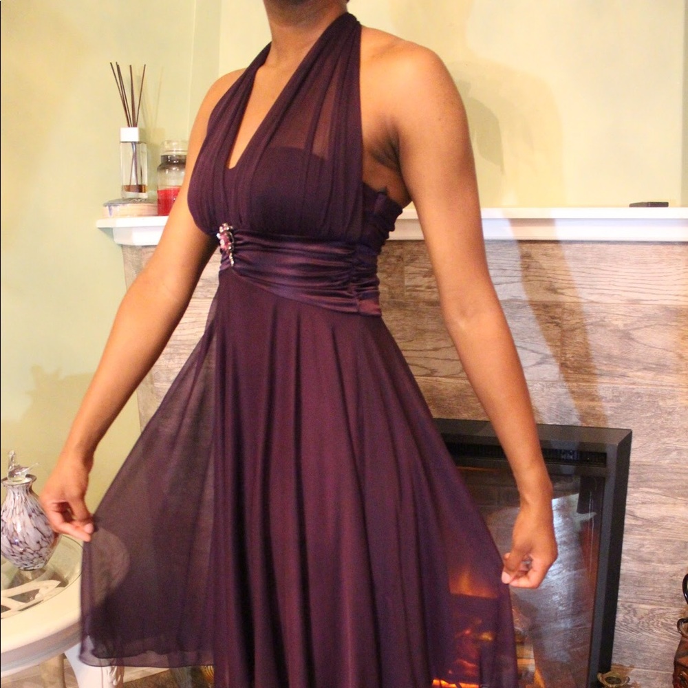 Purple bridesmaid dress