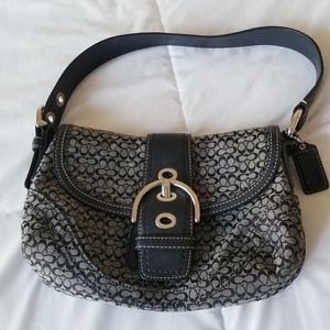 Coach Medium Canvas Bag - Black/Gray