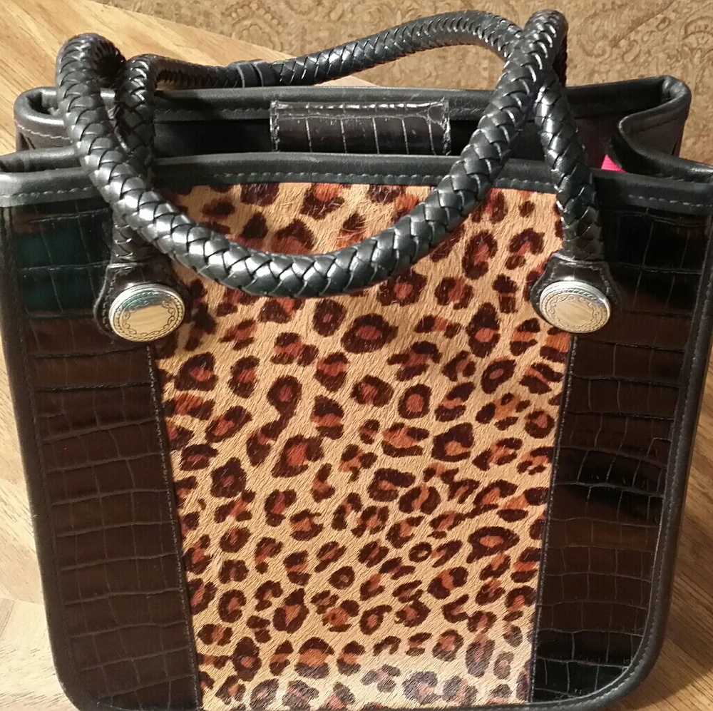 Brighton cheetah print handbag.
