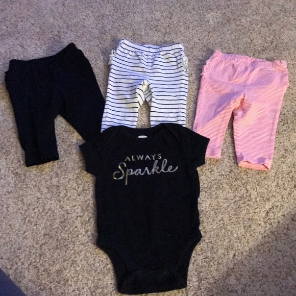 Old Navy Other - Bundle of 4 Old Navy leggings and Onesie
