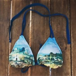 HOBIE Western Style Bikini Triangle Top, Small