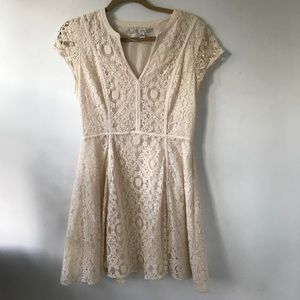 LC Lauren Conrad fit & flare lace dress, sz 10