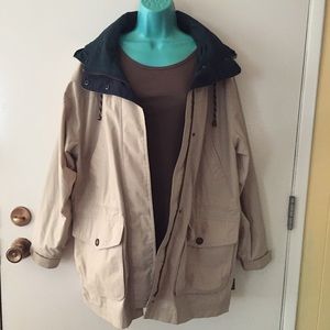 Car Length Raincoat W/Removable Hood