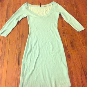 Aqua sweater dress