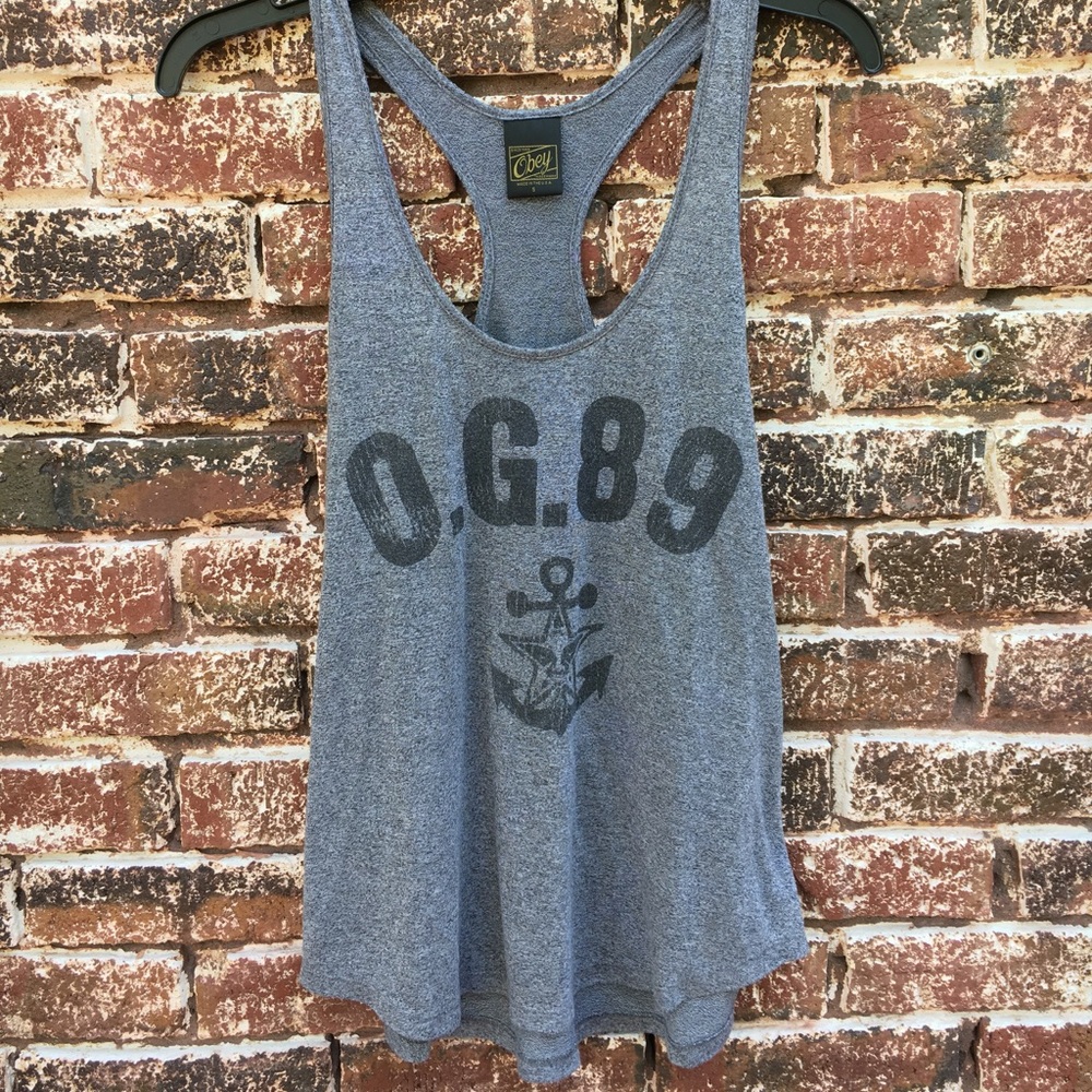 *Sold* NWOT obey OG Tank Top
