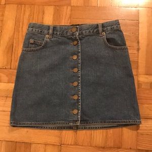 Asos Button front denim skirt