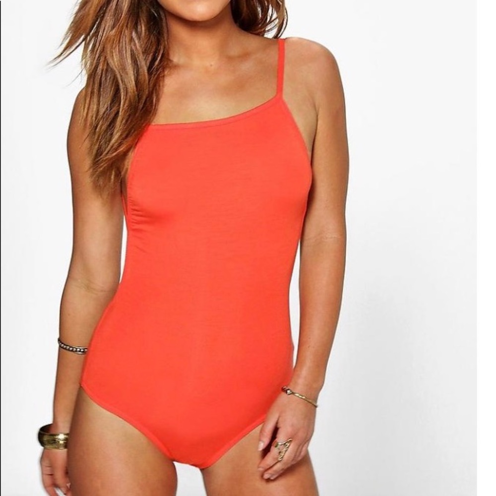 Orange bodysuit
