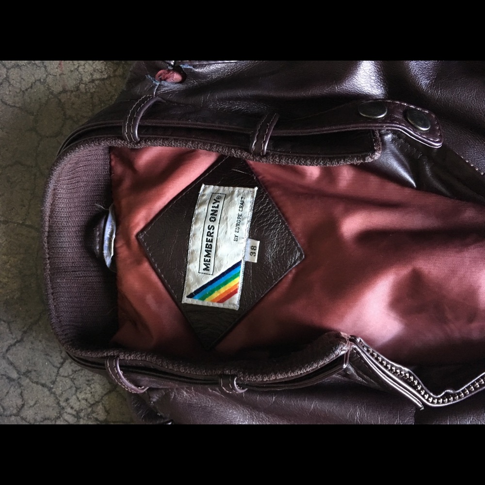 Vintage Member's Only Leather Jacket