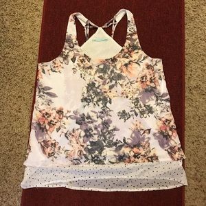 Racer back style tank