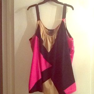 Sexy geometric design dressy tank Lane Bryant 28