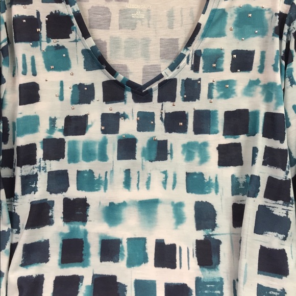 NWT - Allison Daley - 3/4 Length Sleeve Top - Picture 3 of 4