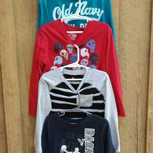 Long sleeve tees for boys size 5 lot of 4