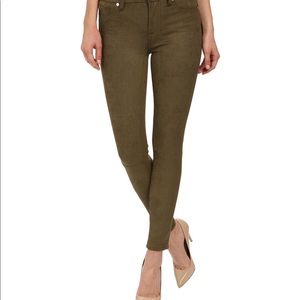 7 For All Mankind High Waist Skinny Jeans in Olive