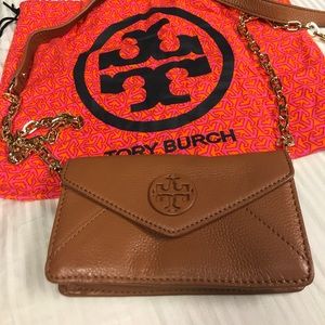 Tory Burch Purse with gold strap with bag