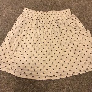 Forever 21 heart skirt with pockets