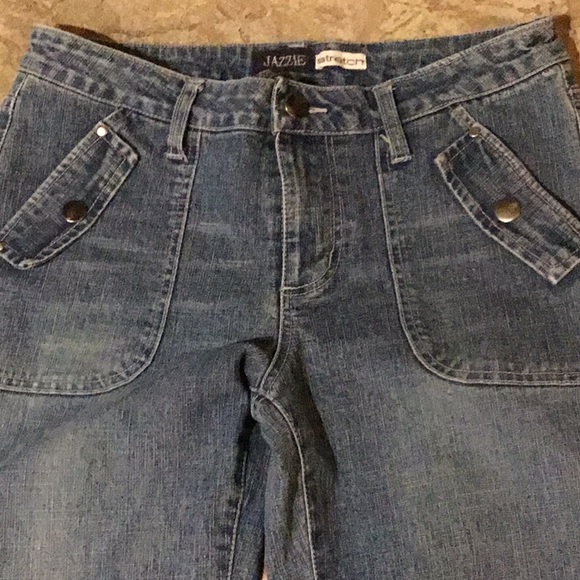 Hippie BoHo embroidered stretch denim jeans  9 10 - Picture 6 of 6