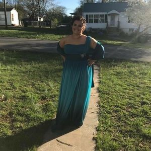 Blue prom dress