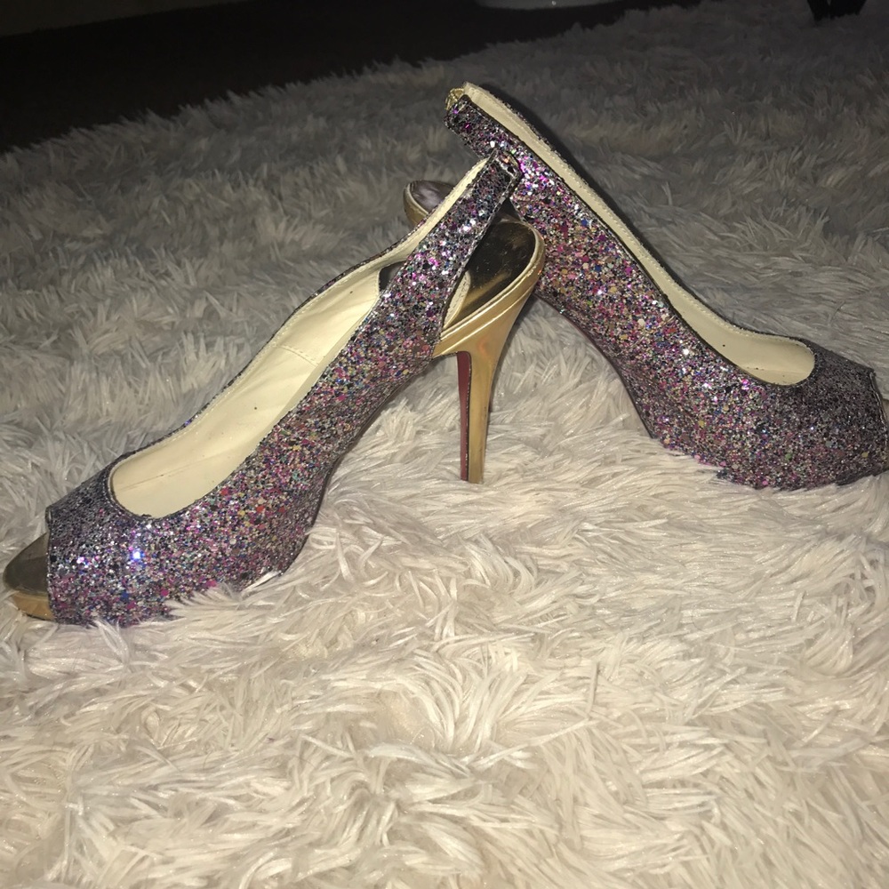 Christian louboutin Glitter heels