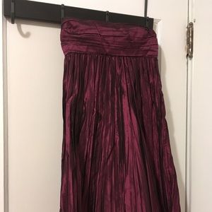 Burgundy Calypso silk dress