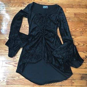 Lip service gothic goth witch vampire pirate top