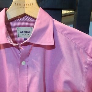 Ted Baker LS Solid Pink Archive Shirt HAMBU