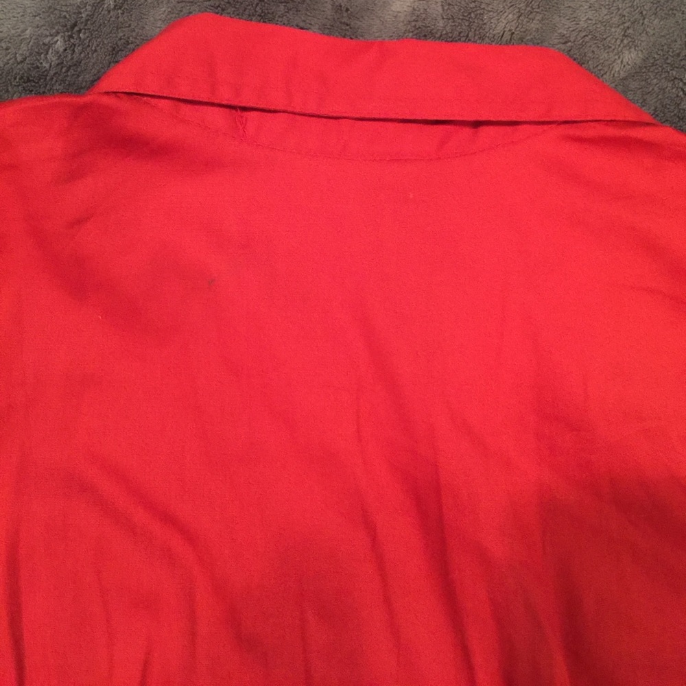 🌹Vintage button down blouse w/ belt - Picture 7 of 8