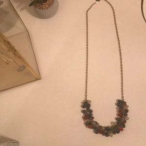 Lucky Brand clustered beaded long necklace
