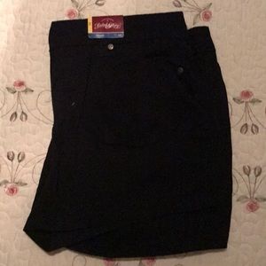 New Black denim shorts