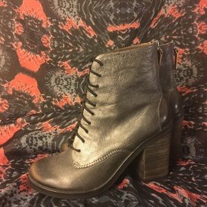 Bacio61 Stacked Heel Lace Up Boots