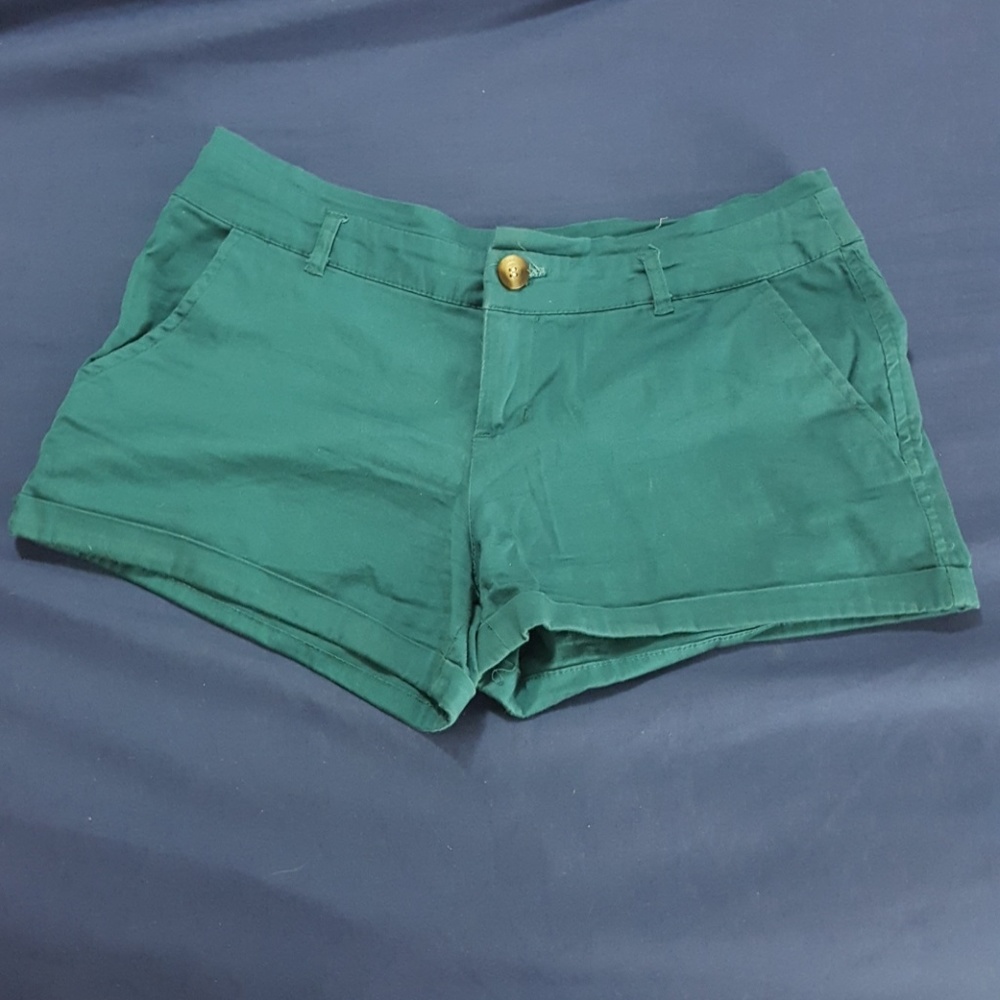 Forest Green Slat Chino Shorts
