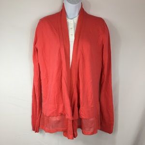 J'ENVIE Coral Knit Open Cardigan Size S NWOT