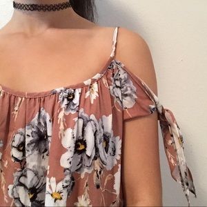 Floral cap sleeve blouse from Marshalls