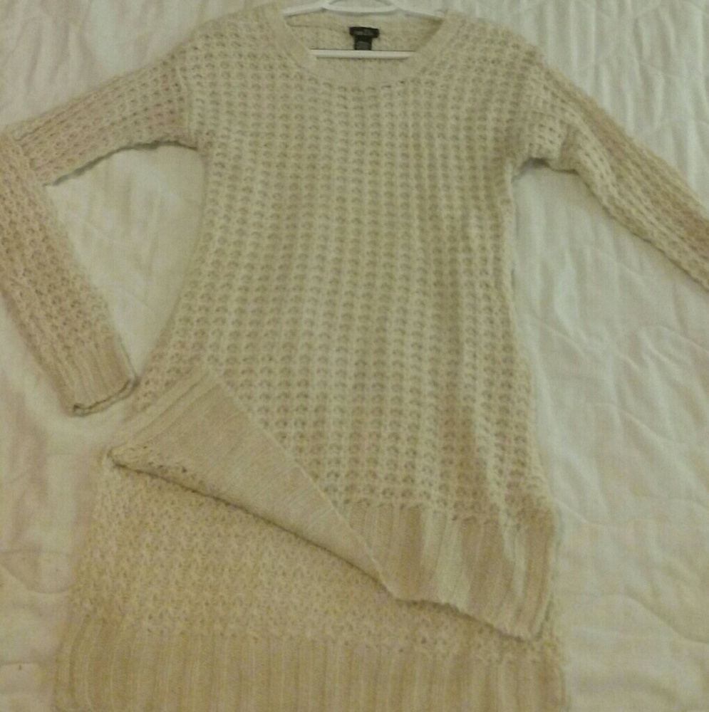 Beige tunic blouse