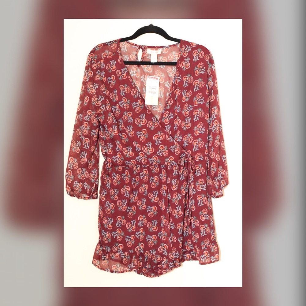 Burgundy Romper for all occasion