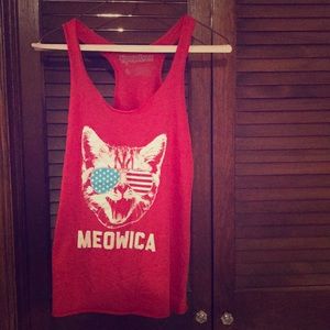 "Meowica" cat tank XS