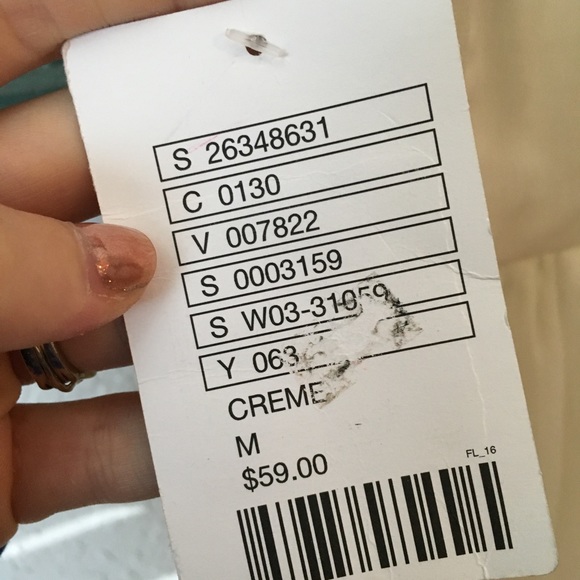 High low off white Lacey dress with tags - Picture 3 of 3