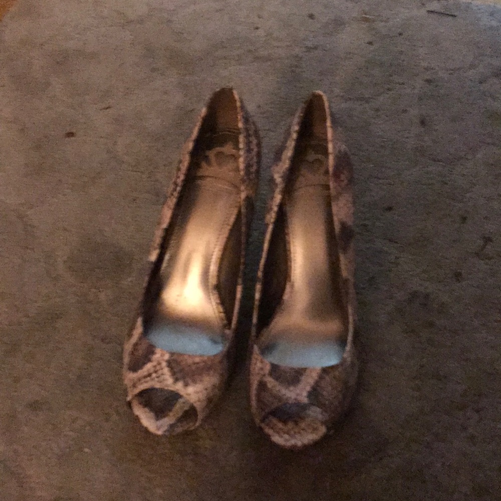 Snake skin heels