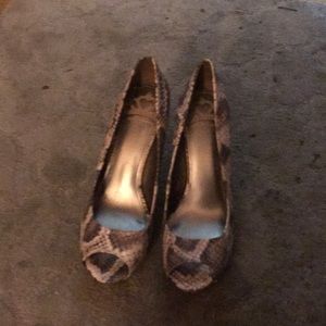 Snake skin heels
