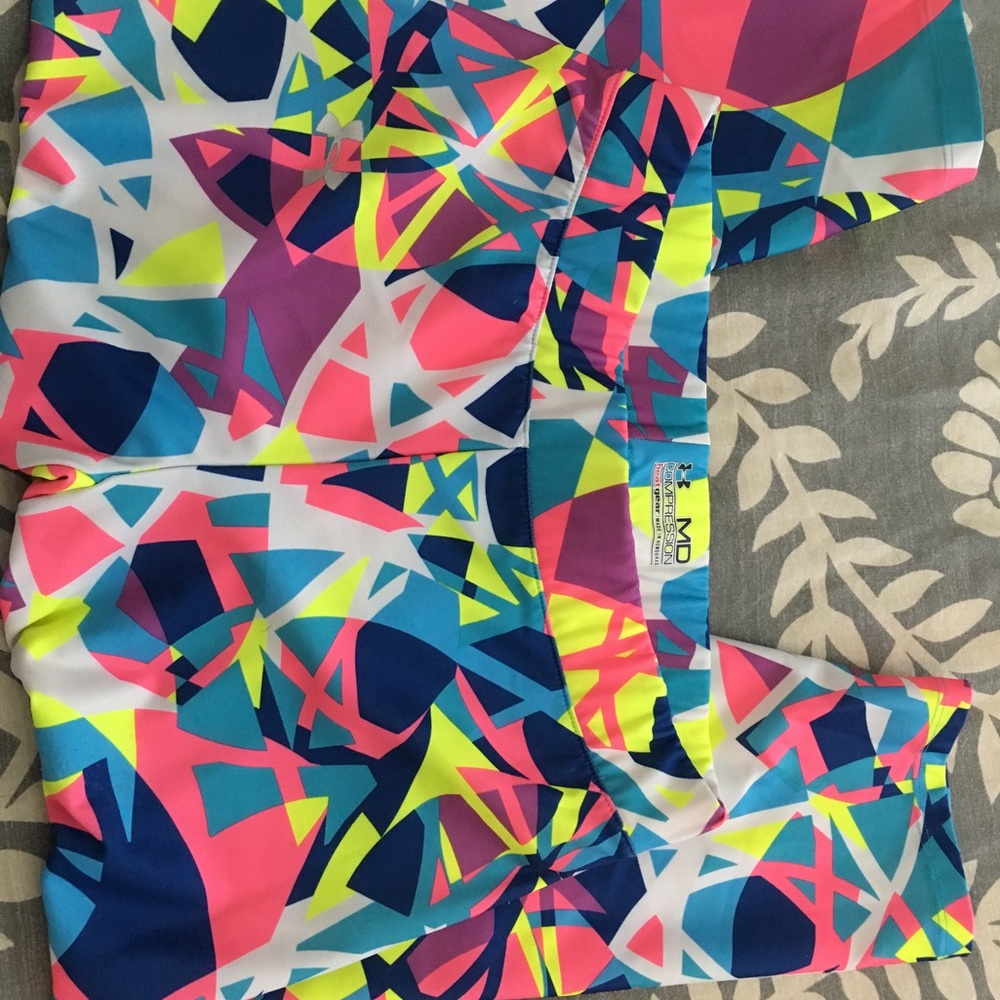 Multi colored under Armour spandex compression