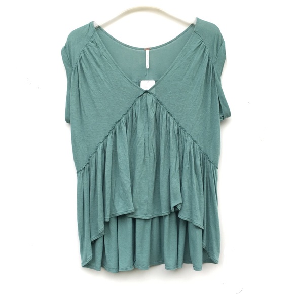 Free People Tops - NWT Free People Seafoam Into the Night Tee