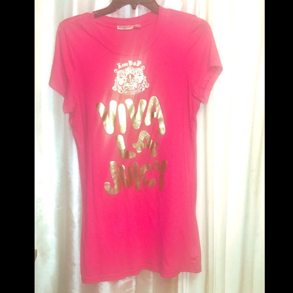 Hot pink Juicy Couture Viva La Juicy shirt