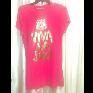 Hot pink Juicy Couture Viva La Juicy shirt
